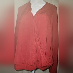 Red Blouse with front enclosure